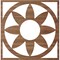 Ekena Millwork Blume Wood Fretwork Pierced Ceiling Medallion, Walnut, 36"OD x 12 1/2"ID x 3/8"T CMWP36X36X0375BLWA - alternate 5